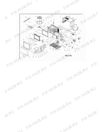 Взрыв-схема микроволновой печи Beko MWC 2010 MX (8970503200) - MWC2010MX